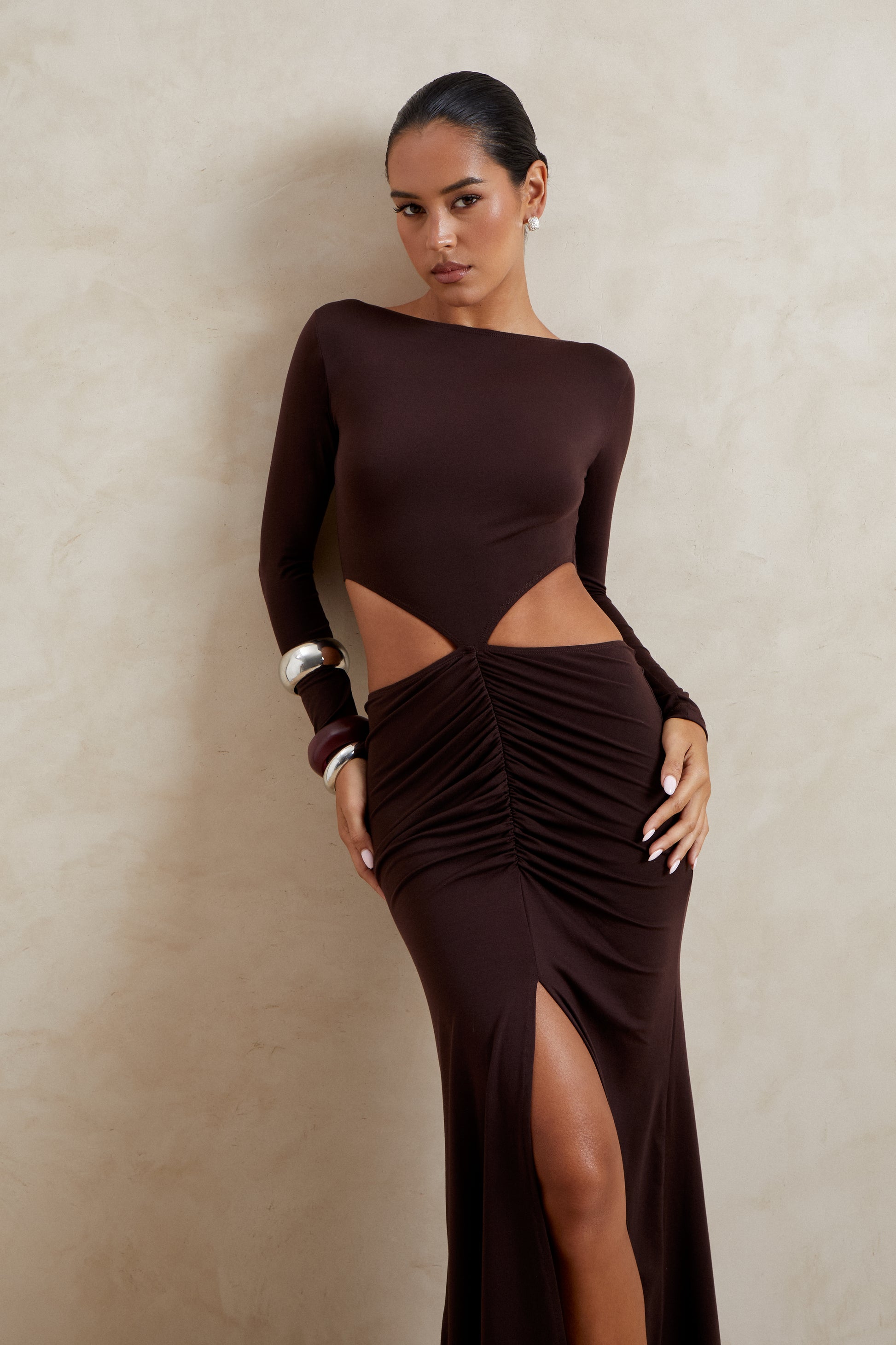 AURORA DRESS S / DARK BROWN AURORA DRESS S / DARK BROWN